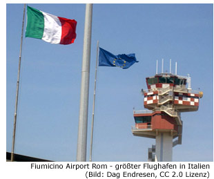 Flughafen Fiumicino Rom FCO Airportn