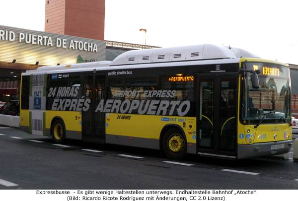 Bus Express 203 Innenstadt Atocha