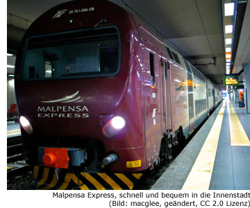 Transfer Zug Malpensa Express