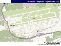 Flughafen Malpensa MXP Mailand Milano Karte Plan Terminal