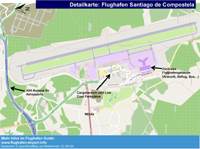Plan Flughafen Santiago de Compostela